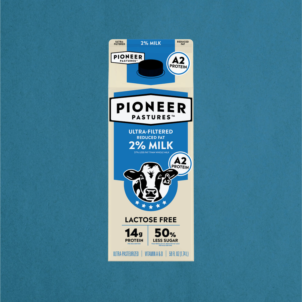 2% Reduced Fat Milk with A2 Protein, Ultra-Filtered – Pioneer Pastures