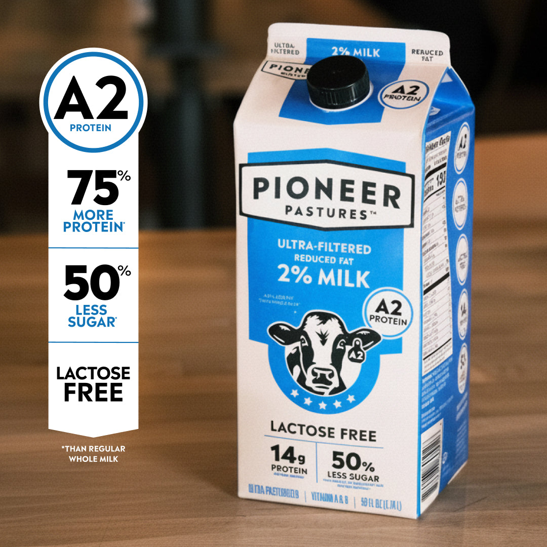 A2 Ultra-Filtered Reduced-Fat 2% Milk – Pioneer Pastures