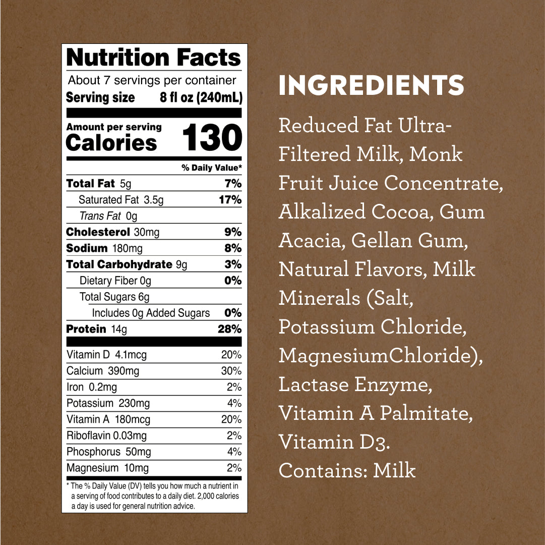 Ultra-Filtered A2 Reduced Fat Chocolate Milk
