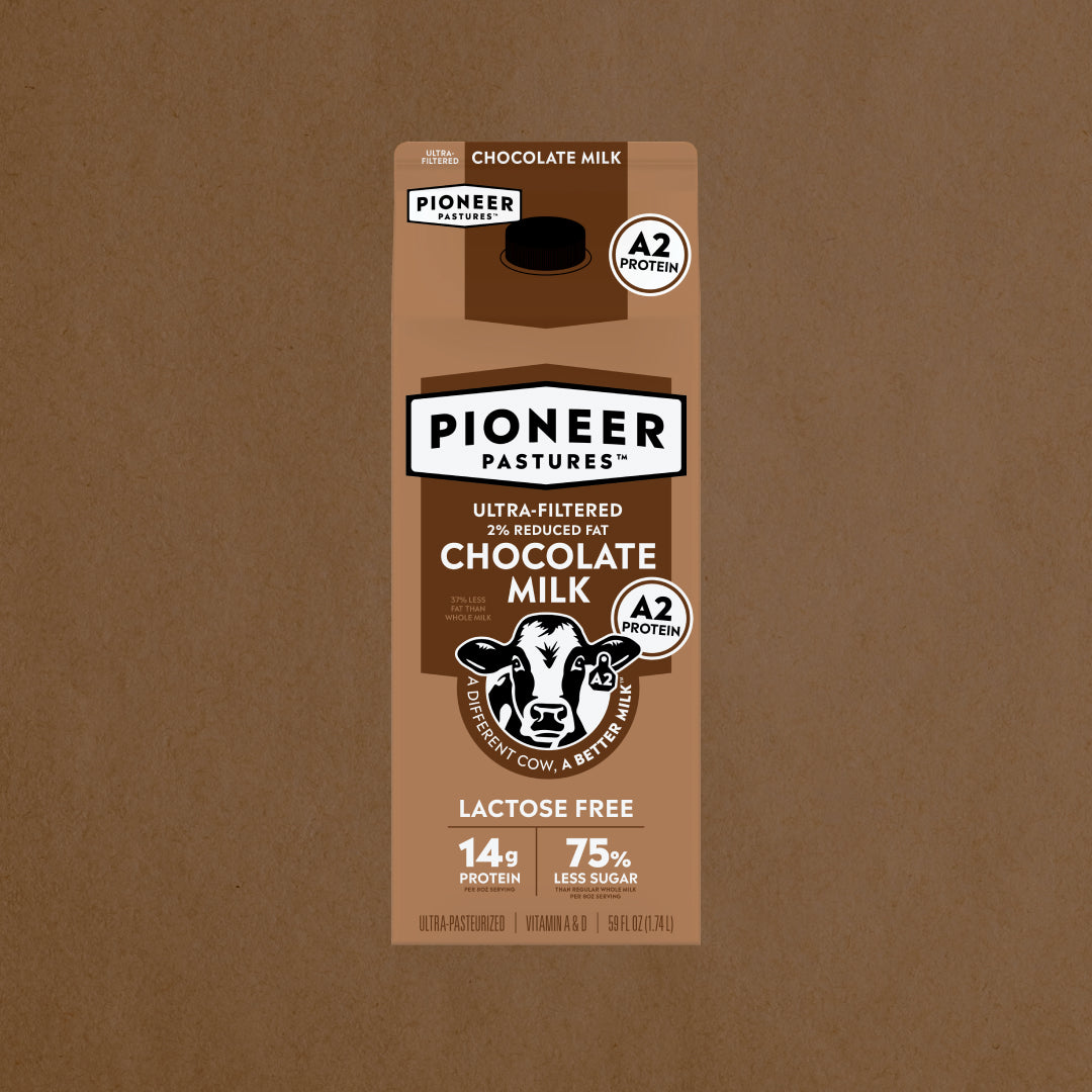 Ultra-Filtered A2 Reduced Fat Chocolate Milk - Pioneer Pastures