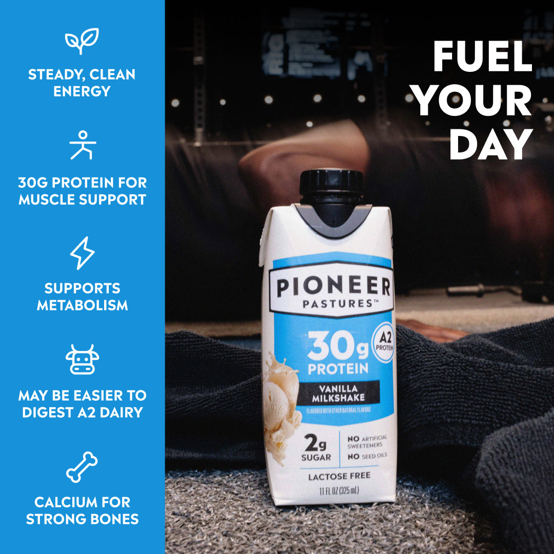 Vanilla A2 Protein Shake, Ultra-Filtered – Pioneer Pastures
