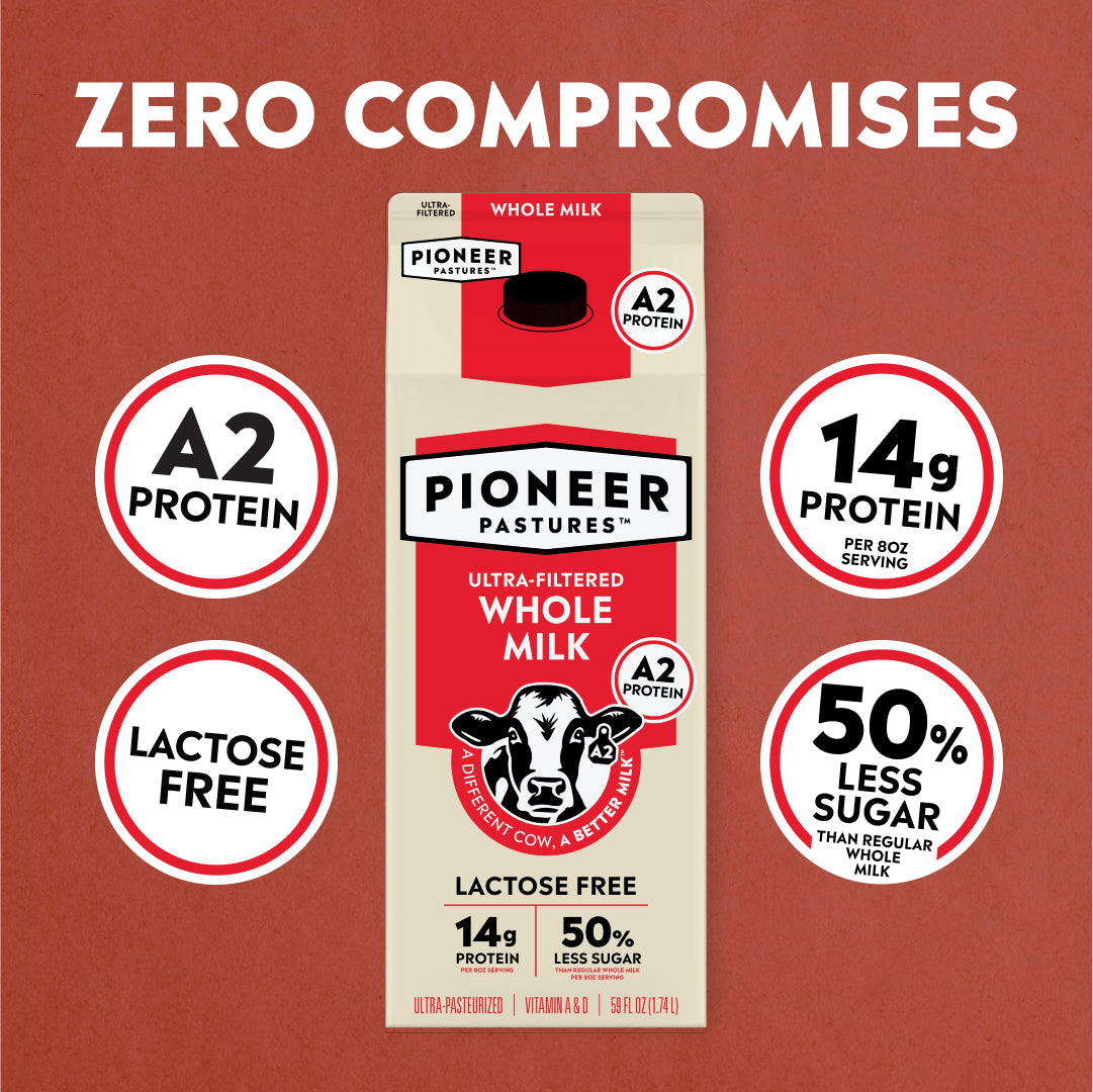 Ultra-Filtered A2 Whole Milk - Pioneer Pastures